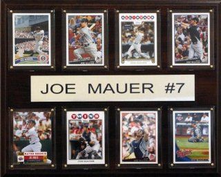 MLB Minnesota Twins Joe Mauer Eight Card Plaque  Decorative Plaques  Sports & Outdoors