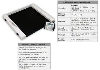 Detecto Digital Portable Bariatric "Roll a weigh" Wheelchair Scale, 1000lbs., Model#CR 1000D, Made in the USA  Other Products  