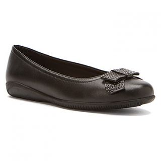 Walking Cradles Satin  Women's   Black Leather