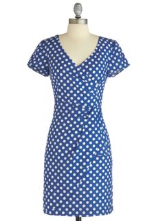 Emily and Fin Variety Store Dress in Dotted  Mod Retro Vintage Dresses