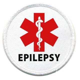 EPILEPSY Red Medical Alert Symbol 3 inch Patch 