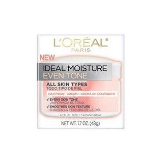 L'Oreal Ideal Moisture 48 Hour Hydration Even Tone Day and Night Cream 1.7 oz. (Pack of 3)  Body Lotions  Beauty