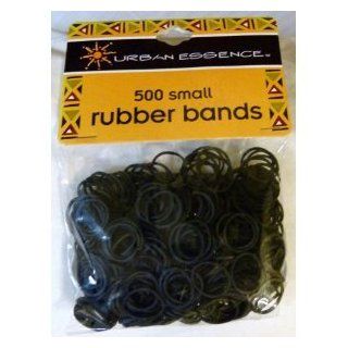 (24 packs) 500/pack Small Black Rubber Bands for Styling, Kids Hair, Braids Hair, Dreadlocks, Babies, Hair Twists, Ethnic Styles and Even Fishing, Urban Essence Brand Beauty