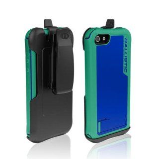 Ballistic Teal/ Blue Every1 Series Hybrid Case w/ Holster & Built In Screen Protector for Apple iPhone 5 Cell Phones & Accessories