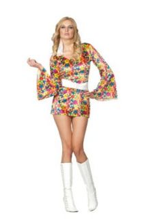 RG Sexy 1960S Hippie Girl Psychedelic Sally Halloween Costume 60S Dress Adult Clothing