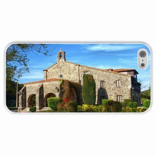 Tailor Apple 5 5S City Temple Monastery Cathedral Spain Cantabria Stone Of Unique Gift White Cellphone Skin For Everyone Cell Phones & Accessories