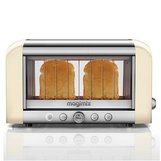 Magimix Magimix 2 slice cream and silver Glass Vision 11527 professional toaster