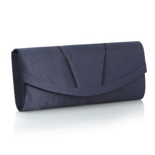 Debut Navy curved clutch bag