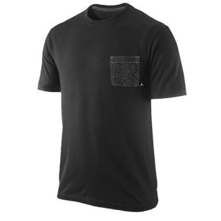 Jordan Fly Elephant Pocket T Shirt   Mens   Basketball   Clothing   Black/Wolf Grey/Black