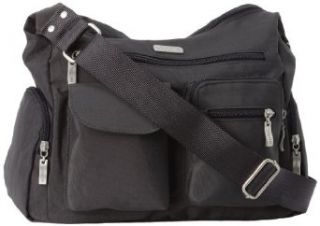 Baggallini Luggage Everywhere Bag with Exterior Pocket, Charcoal, One Size Clothing