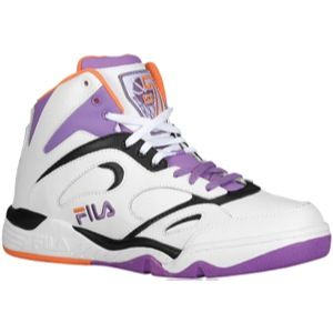Fila KJ7   Mens   Basketball   Shoes   White/Dewberry/Orange