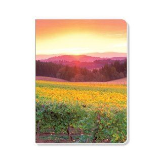 ECOeverywhere Sunrise and Vineyards Journal, 160 Pages, 7.625 x 5.625 Inches, Multicolored (jr12120)  Hardcover Executive Notebooks 