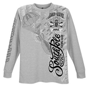 Southpole Flock Thermal Long Sleeve   Mens   Casual   Clothing   Heather Grey