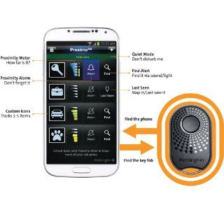 Kensington Proximo Key FOB Bluetooth Tracker for iPhone 5S/5C/5/4S and Samsung Galaxy S3/S4 Cell Phones & Accessories