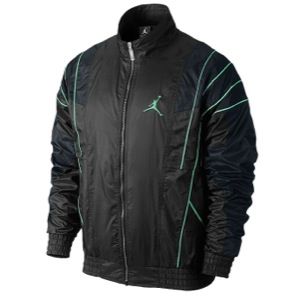 Jordan Retro 5 Modernized Flight Jacket   Mens   Basketball   Clothing   Black Spruce/Black/Green Glow