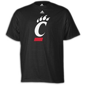 adidas College Logo T Shirt   Mens   Basketball   Clothing   Cincinnati Bearcats   Black