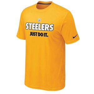 Nike NFL Just Do It T Shirt   Mens   Football   Clothing   Pittsburgh Steelers   University Gold