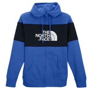 The North Face Barker Blocked Full Zip Hoodie   Mens   Casual   Clothing   Nautical Blue
