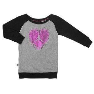 Jordan Sporty 3/4 Sleeve Heart Top   Girls Grade School   Basketball   Clothing   Black/Pink Foil