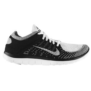 Nike Free 4.0 Flyknit   Mens   Running   Shoes   White/Black/Volt