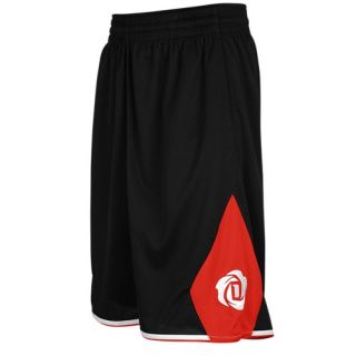 adidas Rose Diamond Shorts   Mens   Basketball   Clothing   Black/Light Scarlet/White