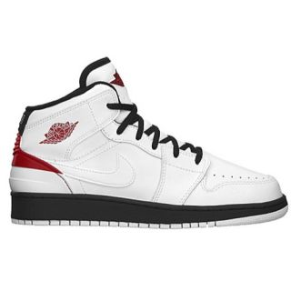 Jordan AJ 1 86   Boys Grade School   Basketball   Shoes   White/Gym Red/Black