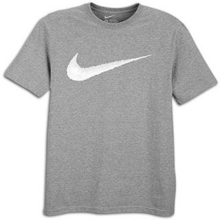 Nike Hangtag Swoosh S/S T Shirt   Mens   Casual   Clothing   Dark Grey Heather