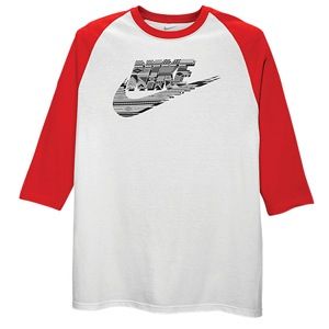 Nike Raglan Graphic T Shirt   Mens   Casual   Clothing   White/Red
