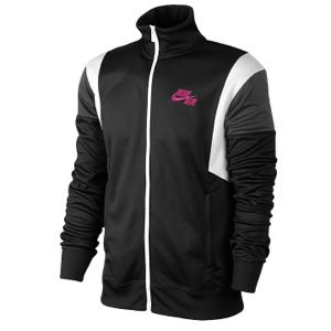 Nike BB Air Time Warm Up Jacket   Mens   Casual   Clothing   Black/Anthracite/White/Vivid Pink