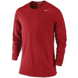 Nike Legend Dri FIT L/S T Shirt   Mens   Training   Clothing   Lt Crimson/Carbon Heather
