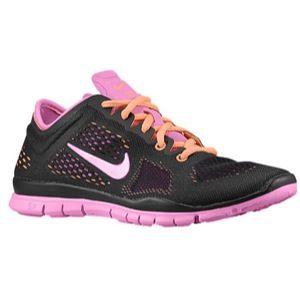 Nike Free 5.0 TR Fit 4   Womens   Training   Shoes   Black/Atomic Orange/Red Violet/Metallic Silver