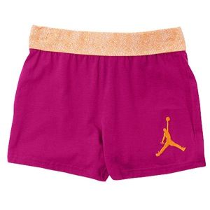 Jordan Flygirl Roll Over Shorts   Girls Grade School   Basketball   Clothing   Atomic Teal/Fusion Pink