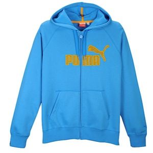 PUMA #1 Logo Full Zip hoodie   Mens   Casual   Clothing   Brilliant Blue