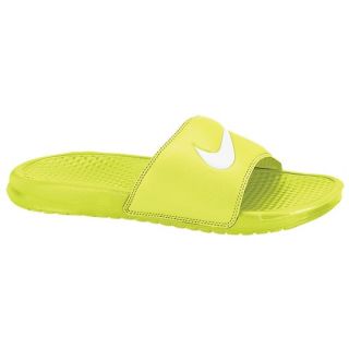 Nike Benassi Swoosh Slide   Mens   Casual   Shoes   Venom Green/White