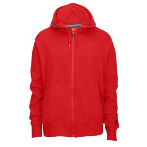 Nike N7 Full Zip Hoodie   Mens   Casual   Clothing   Red/Turquoise