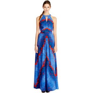 Warehouse Warehouse lava stripe maxi dress