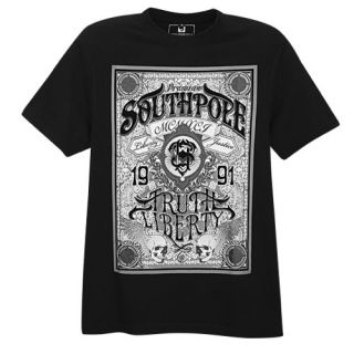 Southpole Flock Print S/S T Shirt   Mens   Casual   Clothing   Black