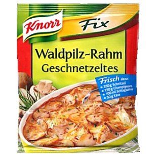 Knorr Fix creamy mushrooms stripes (Waldpilz Rahm Geschnetzeltes) (Pack of 4)  Mixed Spices And Seasonings  Grocery & Gourmet Food
