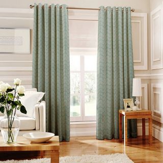 Whiteheads Loretta Teal Lined Eyelet Curtains