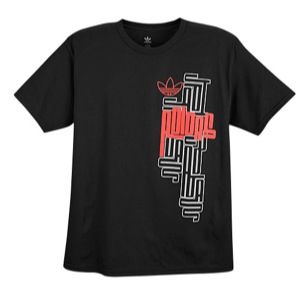 adidas Originals Graphic T Shirt   Mens   Casual   Clothing   Maze Black/Red/Grey