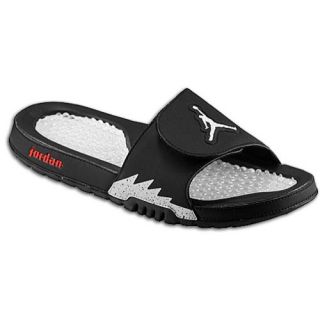 Jordan Hydro 5 Retro   Mens   Casual   Shoes   Black/Metallic Silver/Gym Red