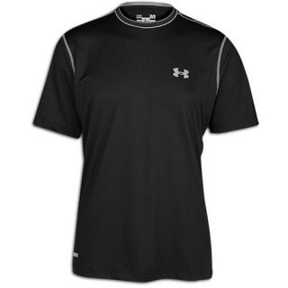 Under Armour Heatgear Sonic Fitted S/S T Shirt   Mens   Training   Clothing   Black/Steel