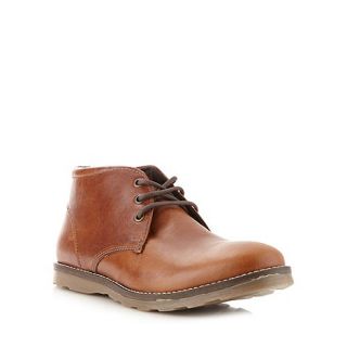 Mantaray Brown leather chukka boots