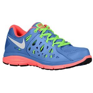 Nike Dual Fusion Run 2   Womens   Running   Shoes   Vivid Pink/Pink Glow/White/Polarized Blue
