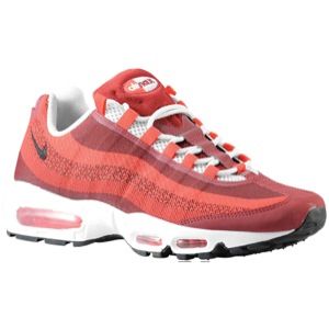 Nike Air Max 95 Jacquard   Mens   Running   Shoes   University Red/Team Red/Light Crimson/Wolf Grey