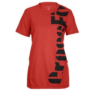 Reebok CrossFit Cupron S/S Logo T Shirt   Mens   Training   Clothing   Excellent Red