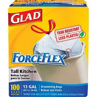 Glad ForceFlex™ Stretchable Strength Drawstring Trash Bags