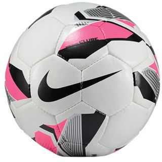 Nike FC247 Rolinho Clube Soccer Ball   Soccer   Sport Equipment   White/Volt/Black