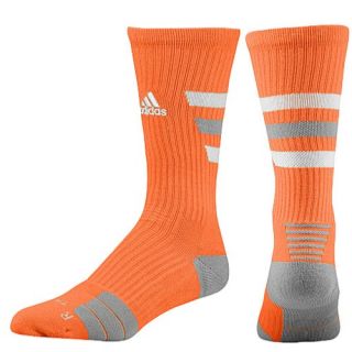adidas Team Speed Traxion Crew Socks   Basketball   Accessories   Light Orange/White/Aluminum