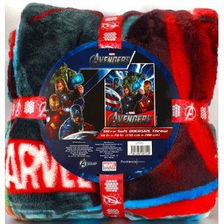 Marvel The Avengers Ultra Soft Oversized Throw 59" x 78"   Throw Blankets